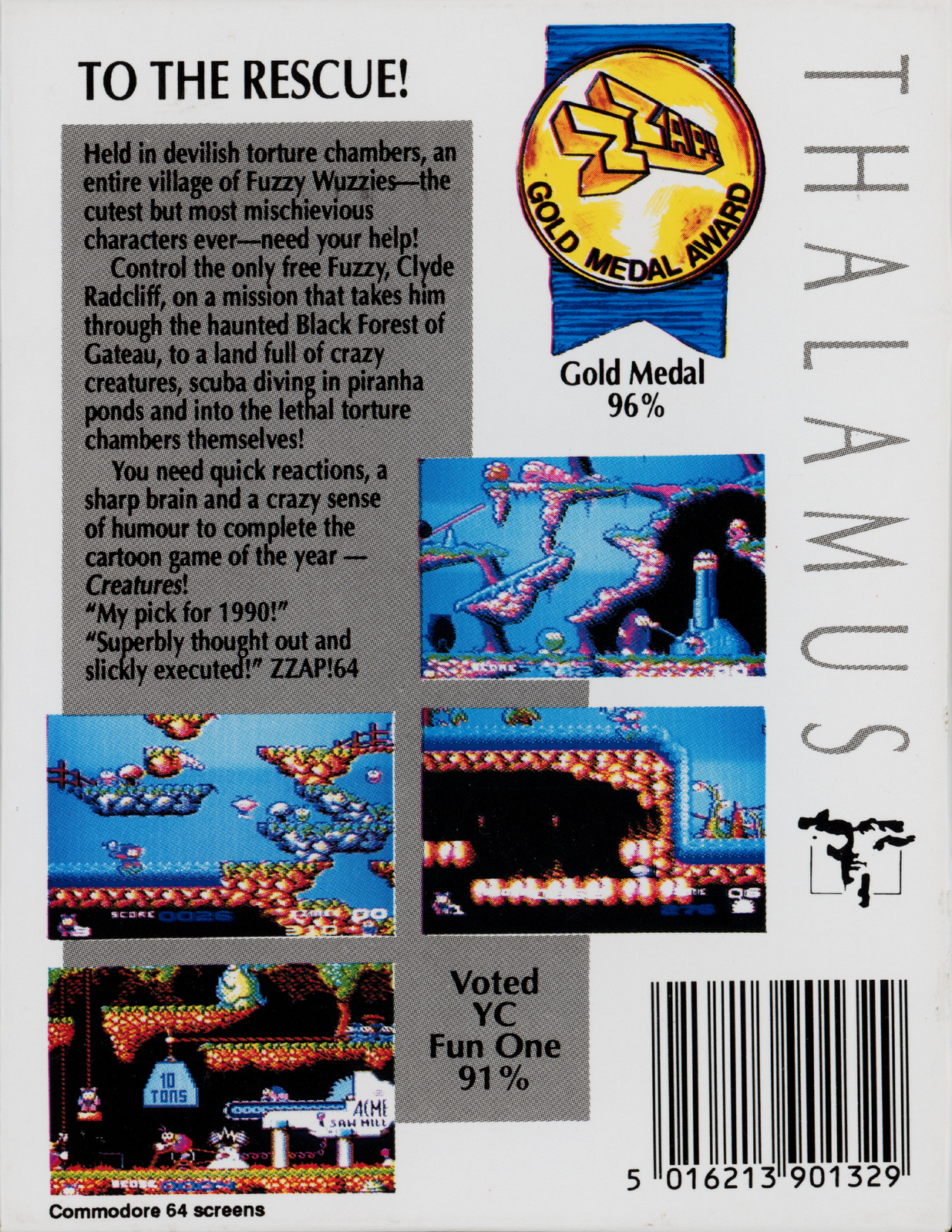 Creatures — cassette inlay back