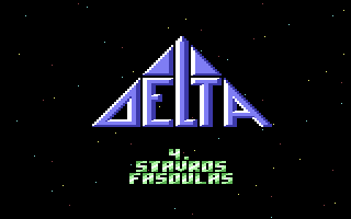 Delta (1987) — title screen, Commodore 64
