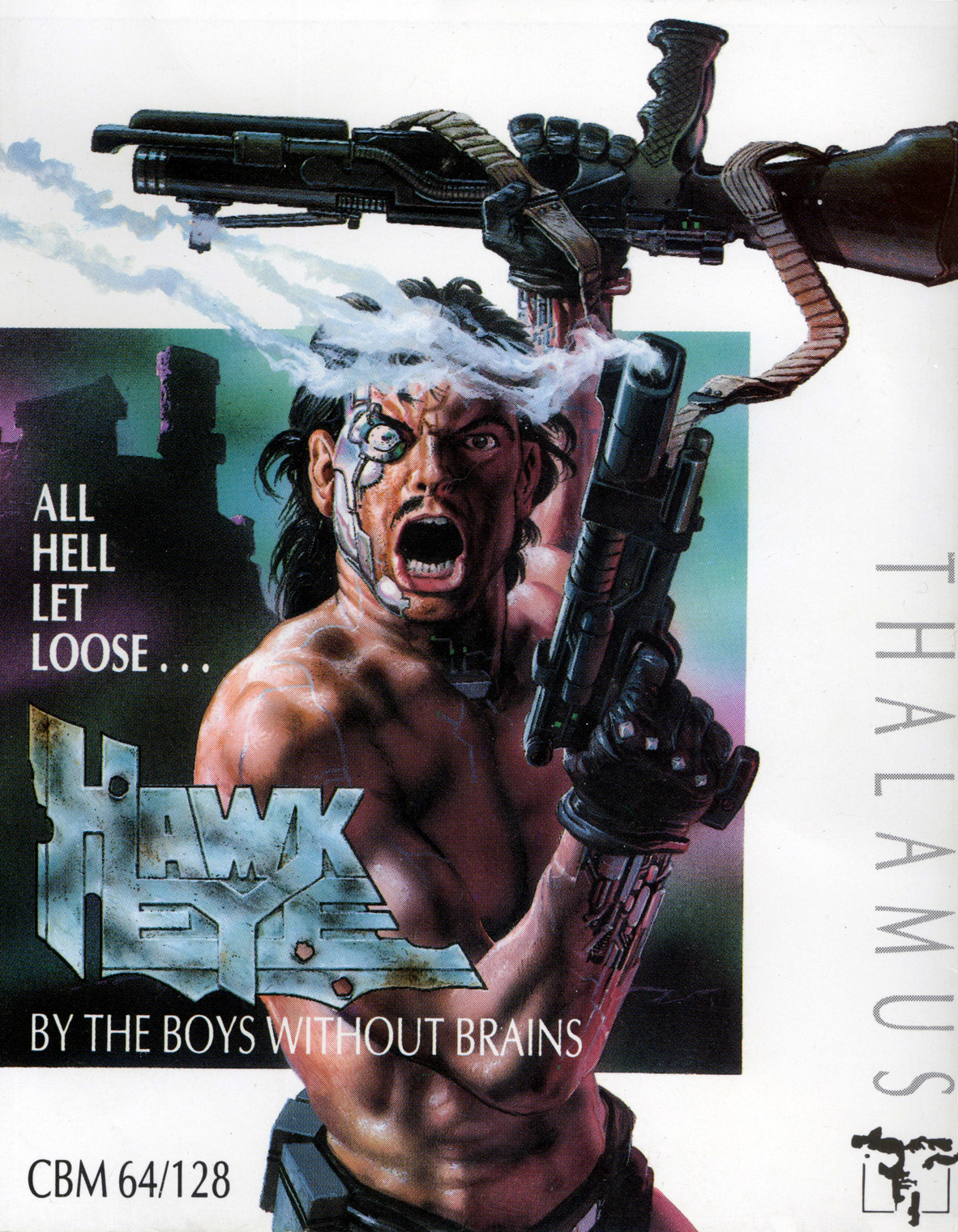 Hawkeye — original Commodore 64 box cover
