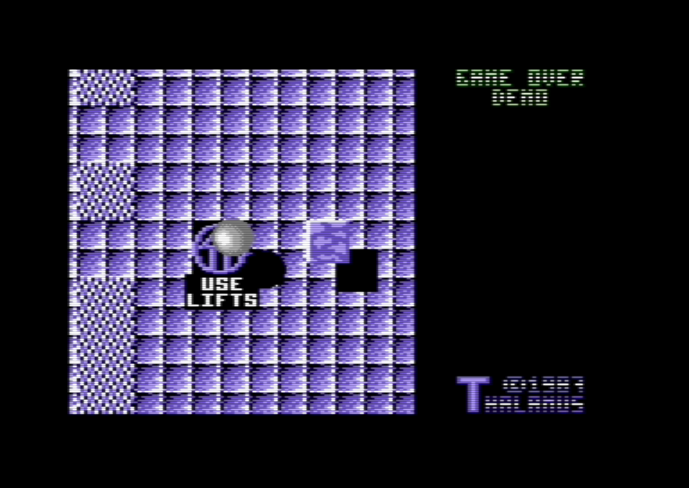 Quedex — emulator screenshot, Commodore 64