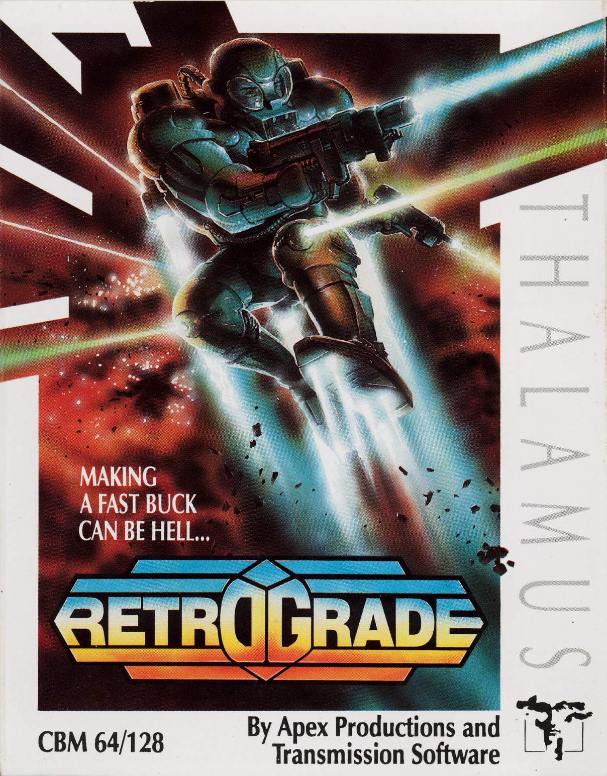 Retrograde — original Commodore 64 box cover