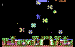 Retrograde — in-game screenshot, Commodore 64