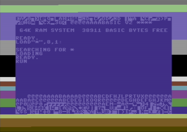Sanxion — emulator screenshot, Commodore 64