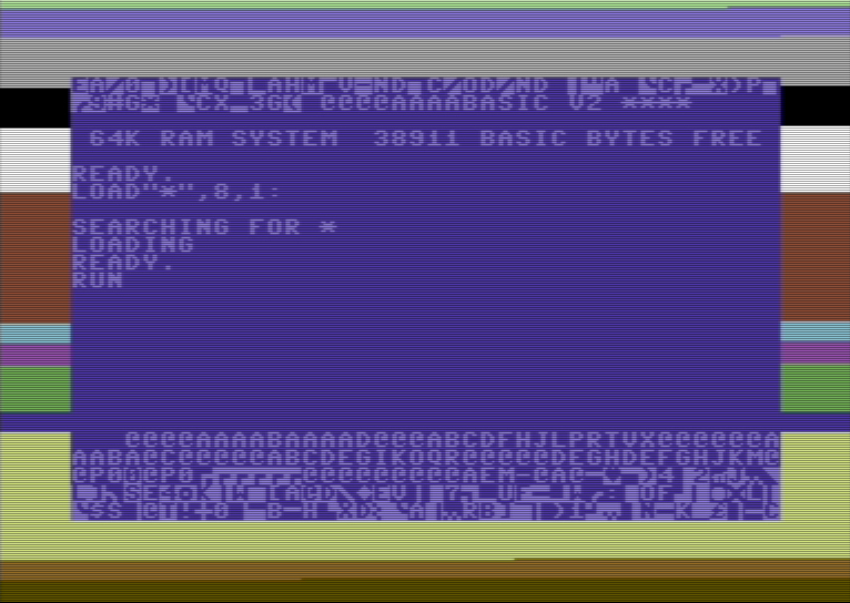 Sanxion — emulator screenshot, Commodore 64