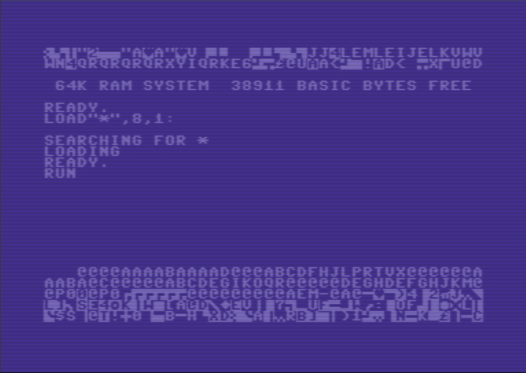 Sanxion — emulator screenshot, Commodore 64
