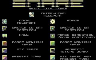 Snare — in-game screenshot, Commodore 64